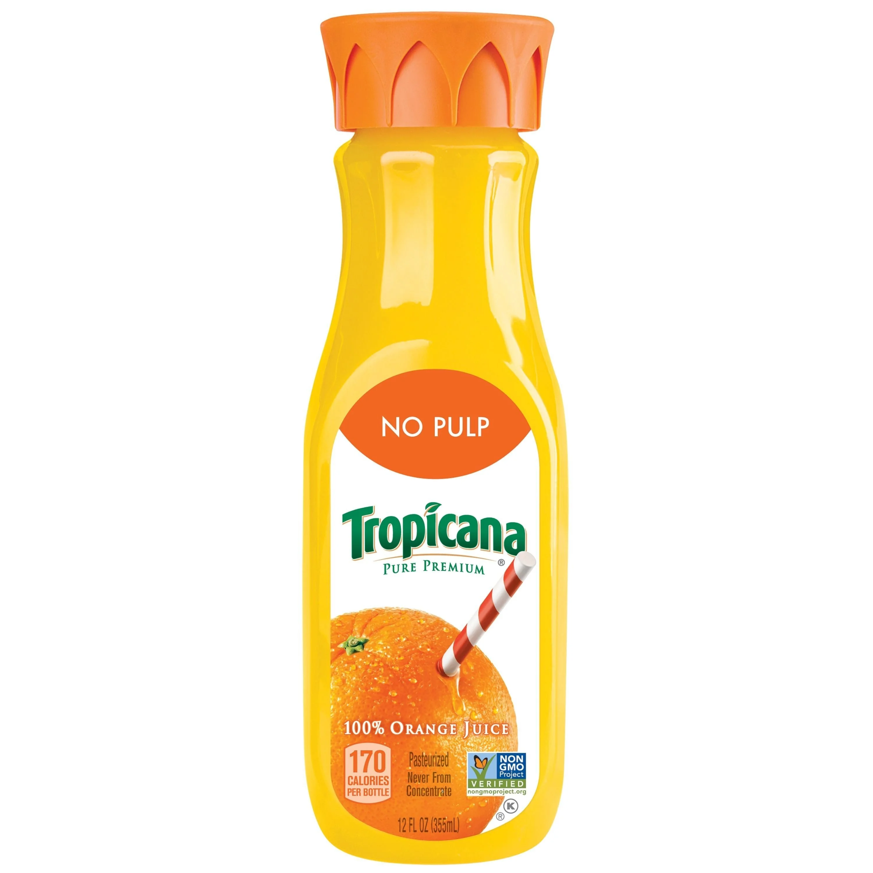 Tropicana Tropicana Pure Premium 100% Orange Juice, No Pulp, 12 Fl Oz Bottle — ITEM_ID 48500017753