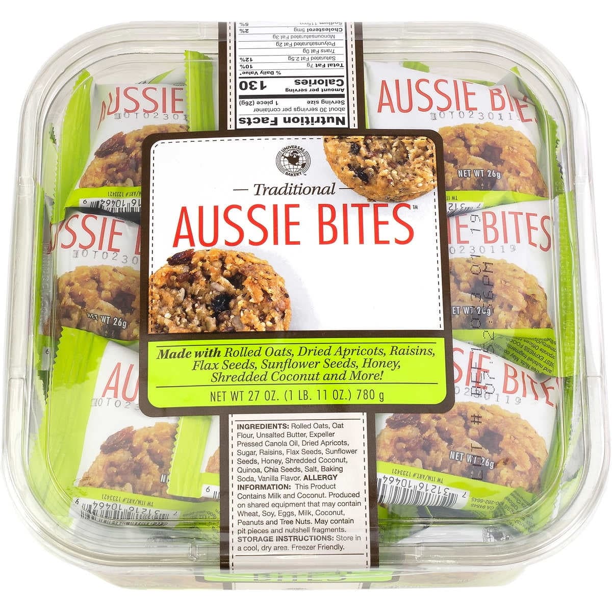 Universal Bakery Organic Aussie Bites 32 Count