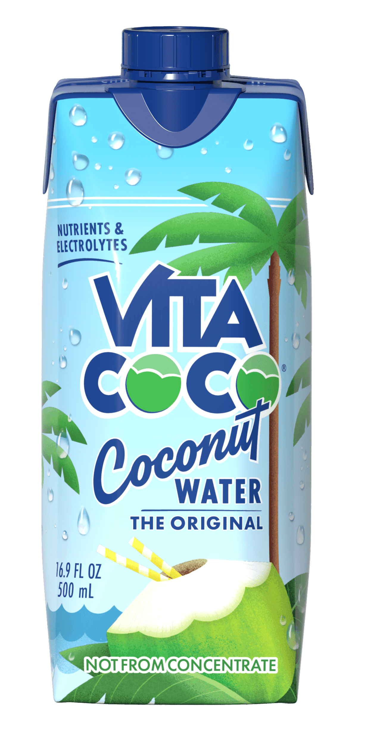 Vita Coco Vita Coco The Original Coconut Water, Nutrients & Electrolytes Rich, Pure, 16.9 fl oz Tetra — UPC 898999010007