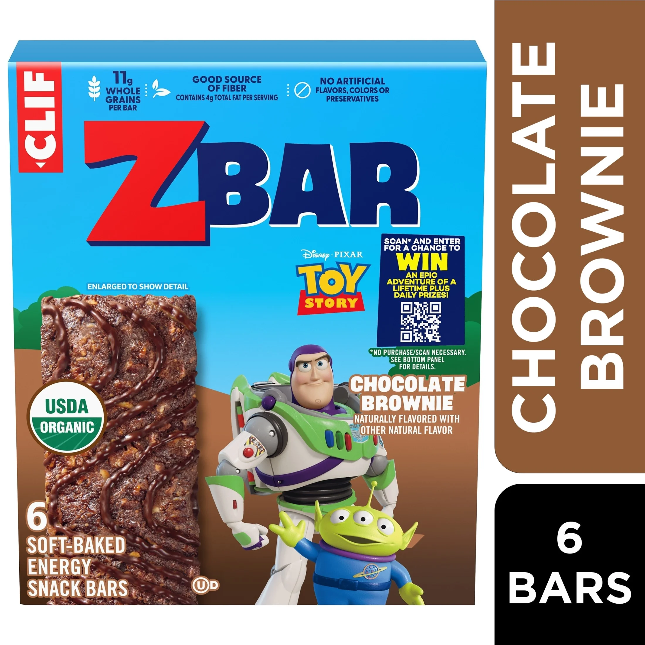 ZBAR Zbar Chocolate Brownie Soft-Baked Energy Snack Bars, Organic Granola Bars, Snacks for Kids, 6ct — UPC 722252192035