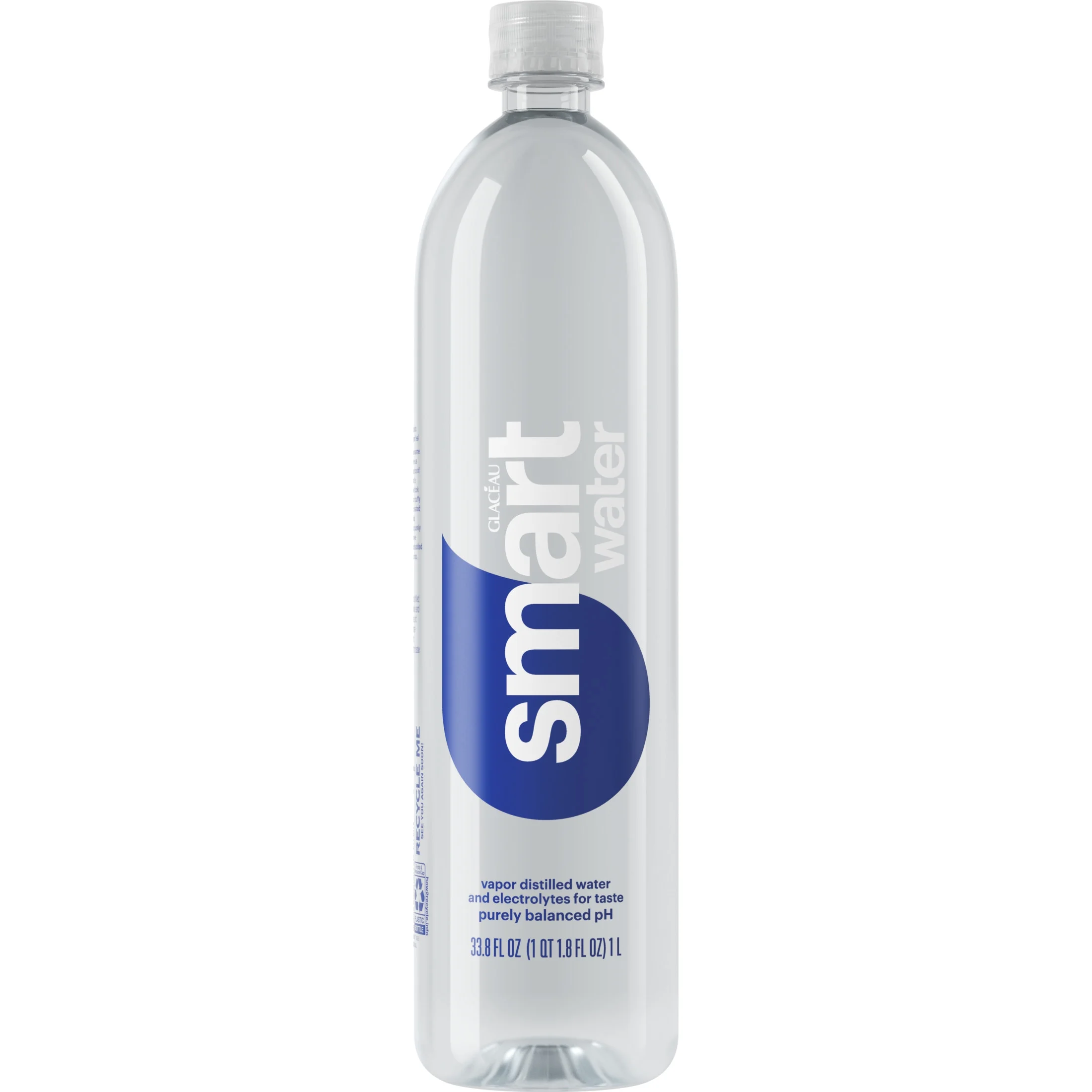 Glaceau Smartwater smartwater Vapor Distilled Water Bottle, 33.8 fl oz — UPC 786162338006