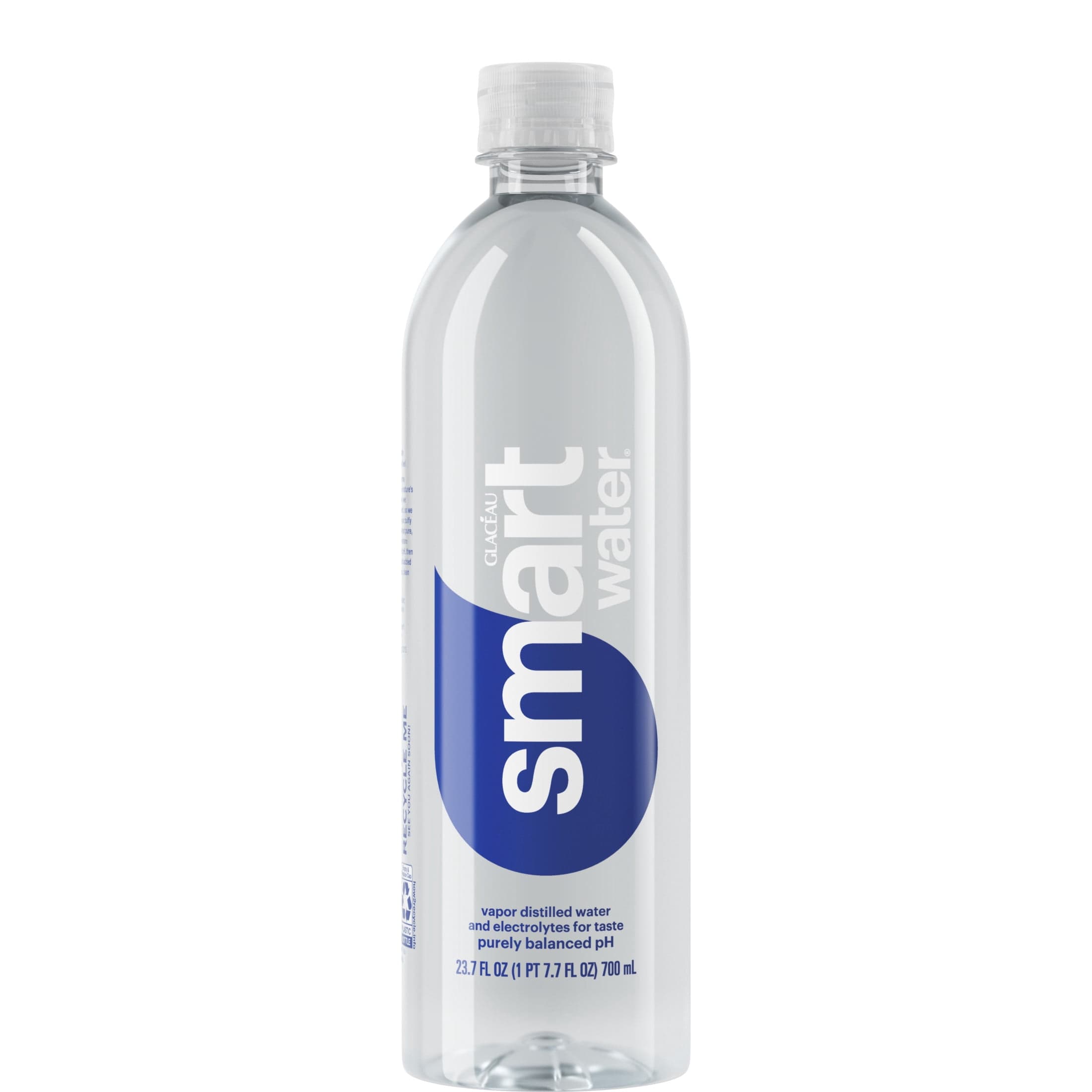 Glaceau Smartwater smartwater Vapor Distilled Water Bottle, 23.7 fl oz — UPC 786162001511